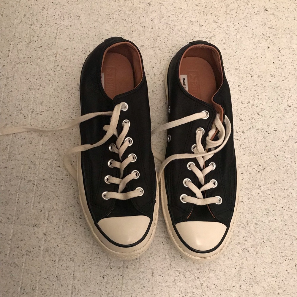 Black Leather Converse